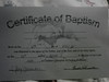 Caden's Baptism Certificate