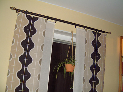 Nya gardiner i vardagsrummet