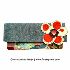 forest flower button purse - one piece edition