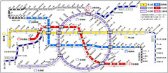 Nagoya Subway Map (Japanese)