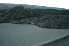 Why did the lava cross the road?