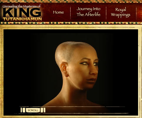 Tutankhamun's face
