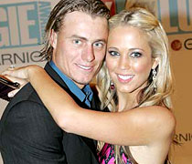 Bec Cartwright, fiancee of tennis star Lleyton Hewitt