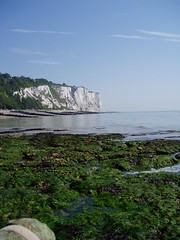 The cliffs to the north
