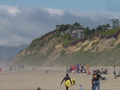 View of Cliff from Nelscott Beach