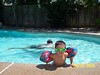 Troy in the big pool